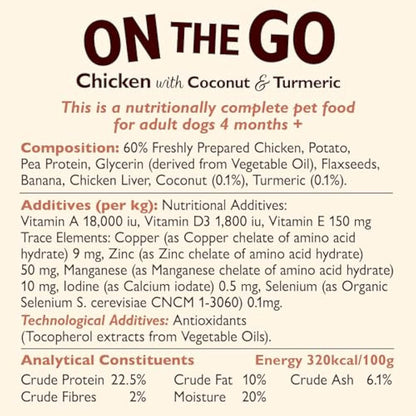 Lily's Kitchen Made with Natural Ingredients Chicken On the Go Bars Multipack for Dogs 3x(2pk 40g)