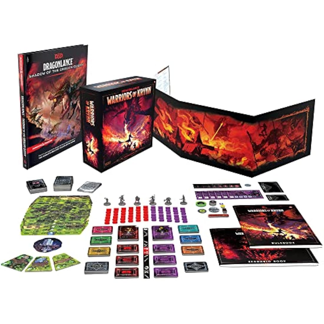 Dungeons and Dragons Dragonlance: Shadow of the Dragon Queen Deluxe Edition (Dand D Adventure, DM Screen Plus Warriors of Krynn Board Game) (D09880000) for Ages 12+, Mult