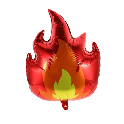 Namvo 5pcs Fire Balloons For Party Large Foil Flame Balloons Firefighter Theme Party Decoration Balloons Suitable For Boys And Girls Birthday Party
