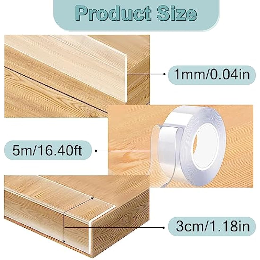 Baby Proofing Edge Protector, Safety Edge & Corner Guards Clear Edge Protector Strip Adhesive Baby Corner Protectors for Furniture Table Sharp Drawer (5m Length / 3cm Width)