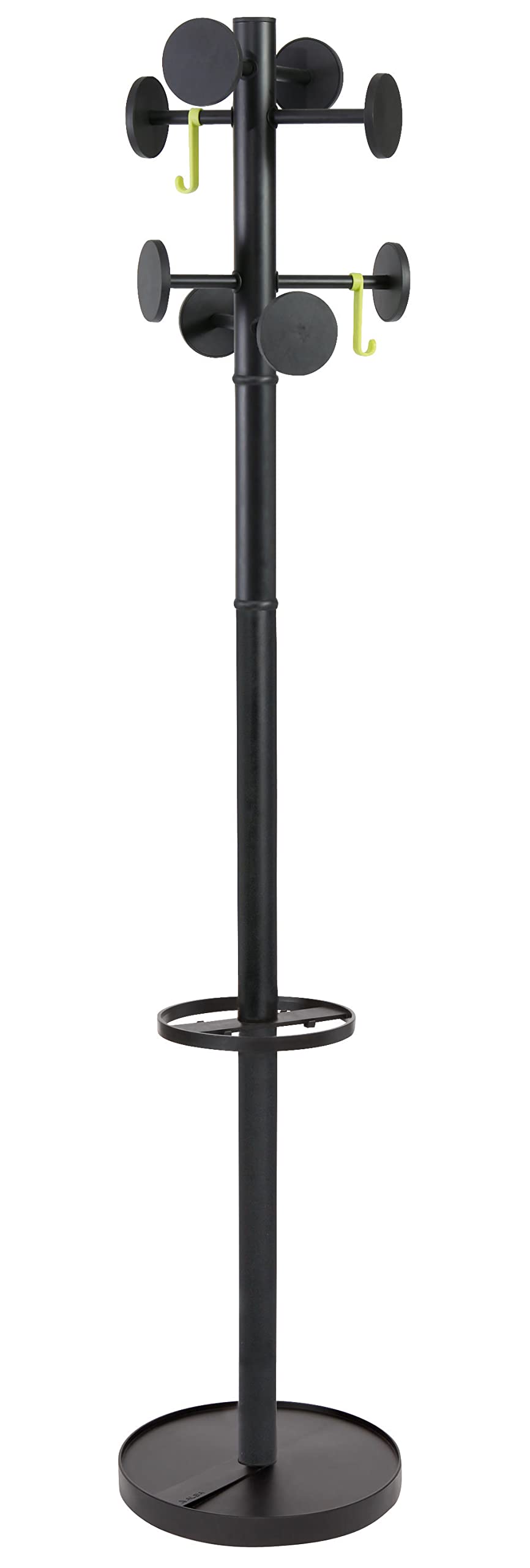 Alba Coat Stand, Metal, Black, One Size, PMSTAN3N