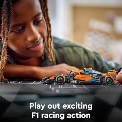 LEGO Speed Champions 2023 McLaren Formula 1 Race Car Toy for 9 Plus Year Old Kids, Boys & Girls who Love Independent Play, Buildable Vehicle Model Set, Kids' Bedroom Decoration, Birthday Gift 76919