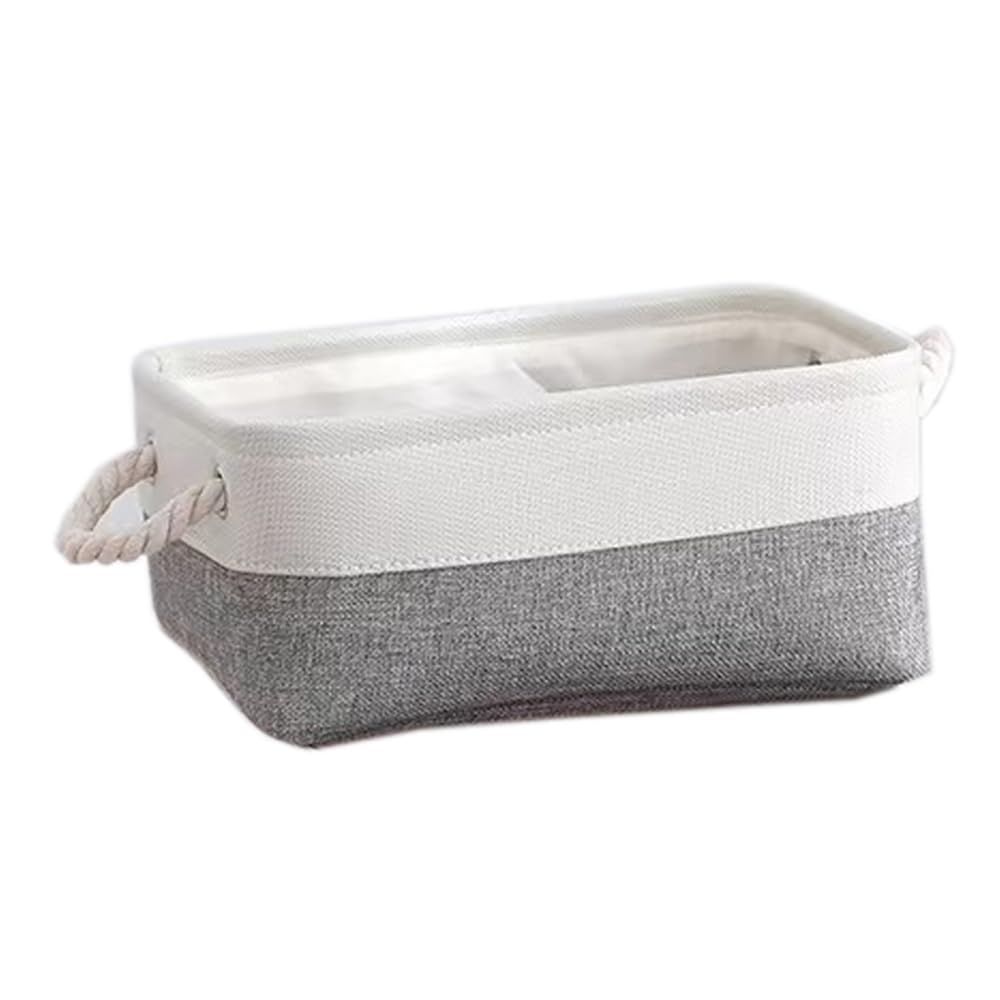 Anevous Storage Box 41 x 32 x 20 cm, Foldable Storage Basket, Fabric Storage Baskets with Cotton Rope, Fabric Boxes Storage for Toys, Shelves