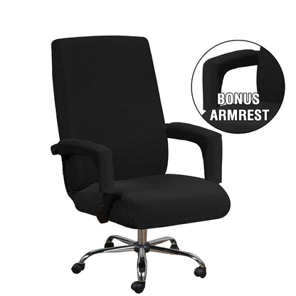 Bestenrose Office Chair Cover Stretch Computer Desk Chair with Arm Covers