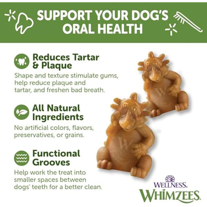 WHIMZEES Natural Dental Dog Treats, Hedgehog Large