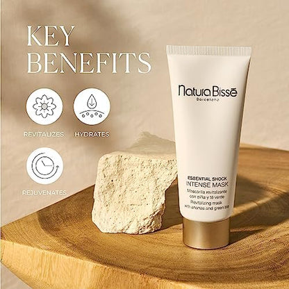 Natura Bissé Essential Shock Intense Mask, Revitalizing Anti-Aging Face Mask, Hydrates, Restores & Rejuvenates, For All Skin Types, 2.5 Oz