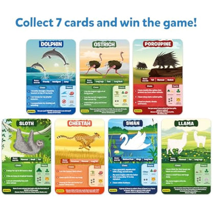 Skillmatics Guess in 10 Animals Megapack, Perfect for Boys, Girls, Kids, Teens, Adults Who Love Animal Card Games, Trivia, Travel Games, Gifts for Ages 6, 7, 8, 9, 10, and Up