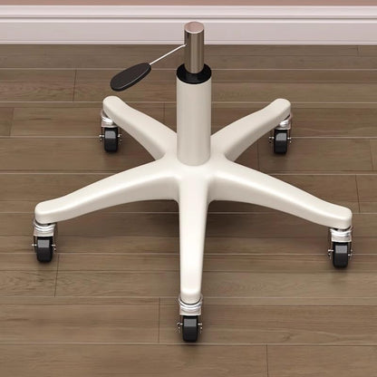 HNJZX Small Chair Round Rolling Stool with Wheels PU Leather Height Adjustable Swivel Stool Drafting Work Tatto Massage SPA Salon Stools Home Office