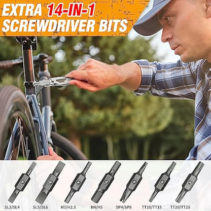 BIBURY Multitools, Multi Tool Foldable Pliers with Upgraded Scissors and Screwdriver Set, Stainless Steel Multitools with Nylon Pouch, Ideal for Camping, Outdoor, Repairing - Gift for Dad Men - Pro