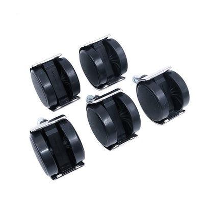 Namvo Office Chair Caster, Set of 5 Polyurethane Replacement Castors Wheels 11mm Size replacement swivel chair wheels, Protect Your Carpet/Hardwood