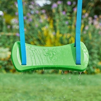 TP Toys Forest Wooden Single Swing Includes 1 Fully Adjustable Rapid Swing Seat, Supplied With Ground Stakes, FSC Certified Pressure Treated Wood, Strong and Sturdy Construction, Age 3 years+