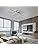 Diossad Modern LED Ceiling Lamp, Dimmable 2700K-6500K Flush Mount Chandelier for Bedroom, Living Room, Kitchen, Hallway, Office