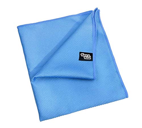 Large 20x16 Inch Microfiber Cleaning Cloth 2 Pack for Polishing Stainless Steel and Glass to a Perfect Shine - Requires No Cleaning Detergent