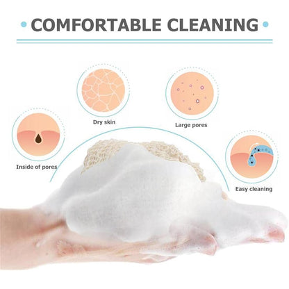 KIPETTO 15Pcs Soap Saver Bag Natural Sisal Exfoliating Soap Pouch Drawstring Soap Bags for Shower Bath, 5.5"x3.5"