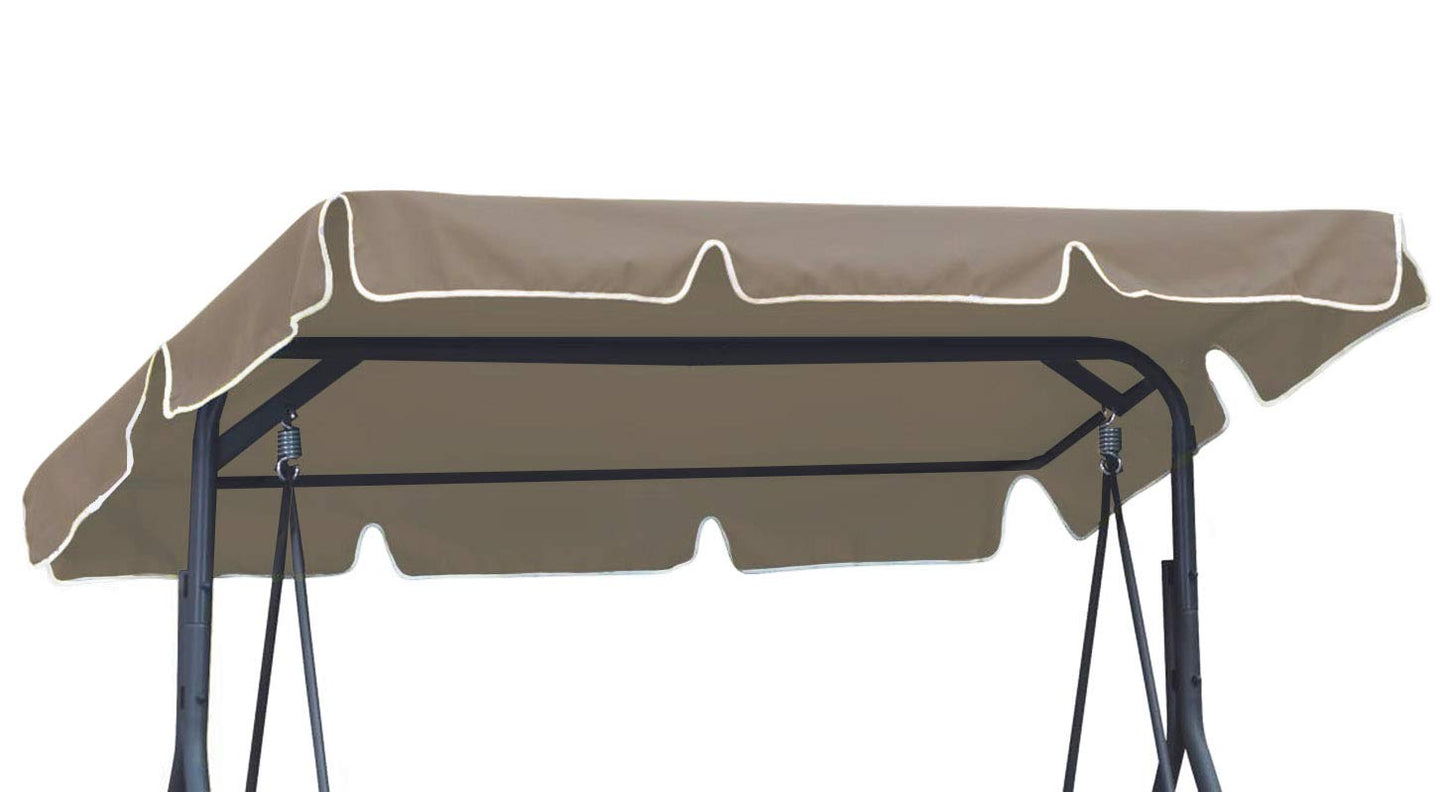 Ferocity Universal coloured replacement canopy for Swing Cover size 210 x 145 cm Patio Hammock Cover Top Garden Outdoor size 210 x 145 cm Beige [101]