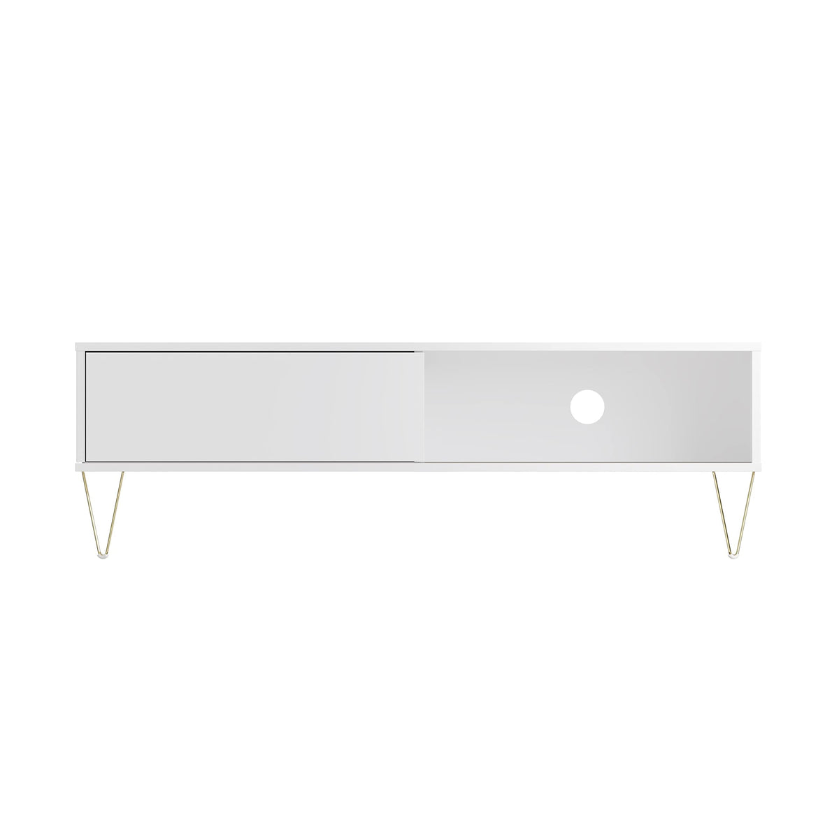 Timber Art Design UK Monaco TV Cabinet Unit with Sliding Door for Media Devices Storage Space Modern Stylish Decor Furniture for Living Room, Office