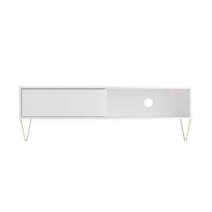 Timber Art Design UK Monaco TV Cabinet Unit with Sliding Door for Media Devices Storage Space Modern Stylish Decor Furniture for Living Room, Office