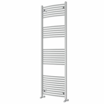 NRG Curved Chrome Bathroom Heated Towel Rail Radiator 1800x600mm