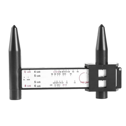 VOANZO Car Wheel Rim Ruler,Wheel Measuring Tool Bolt Pattern Measuring Tool,Wheel Rim Gauge,Car Pattern Sliding Measuring Tool PCD Ruler for 4 5 6 8