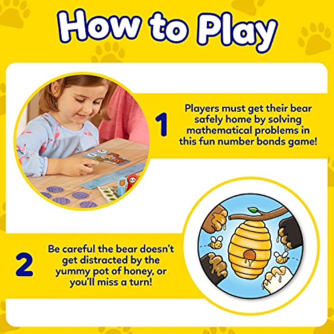 Orchard Toys Number Bears Maths Games for Children to Learn Addition & Subtraction and Number Bonds to 20, First Board Game for Kids, Makes Learning Maths Fun, Educational Toys for 5+ Year Olds