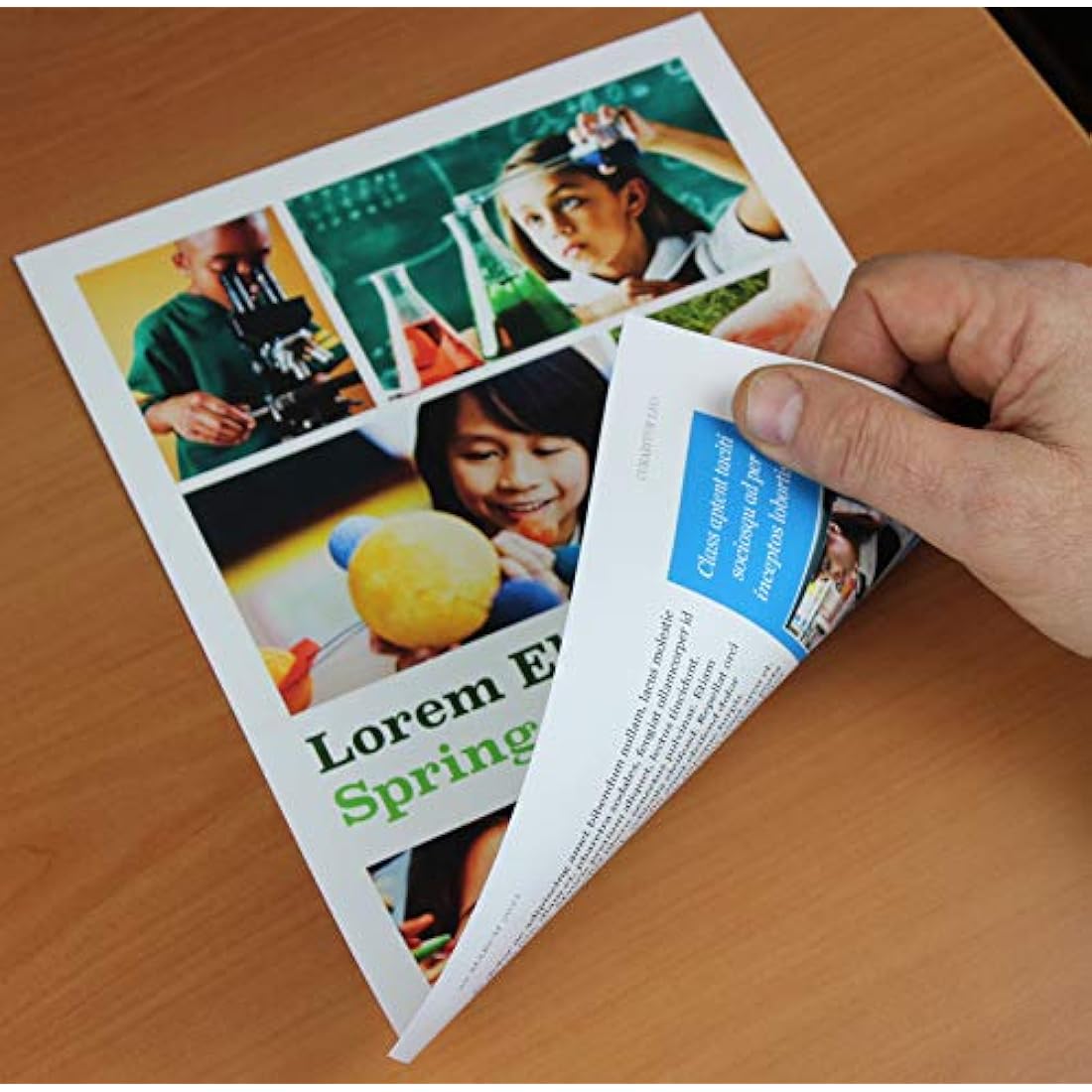 PPD Double Sided Photo Paper, Matte Brochure Paper A3, 11 x 17 for Inkjet Printer, 210 GSM, 9 mil Tabloid Size for Magazine, Flyer, Presentation, Program, Instant Dry & Water Resistant (50 Sheets)