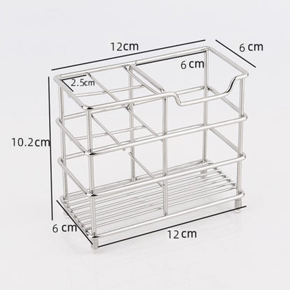 Toothbrush Holder Metal 4 Slots Ventilated Wall Mount Rack Mould-Proof Stainless Steel Stand for Electric Toothbrush Toothpaste Razor Shaver Comb