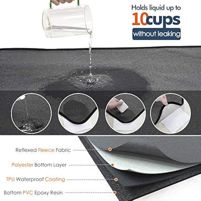 ULIGOTA Extra Large Washable Dog Pee Pad 182x182cm Non-Slip Pet Playpen Mat Waterproof Reusable Floor Mat for Puppy/Senior Dog Whelping Incontinence Housebreaking