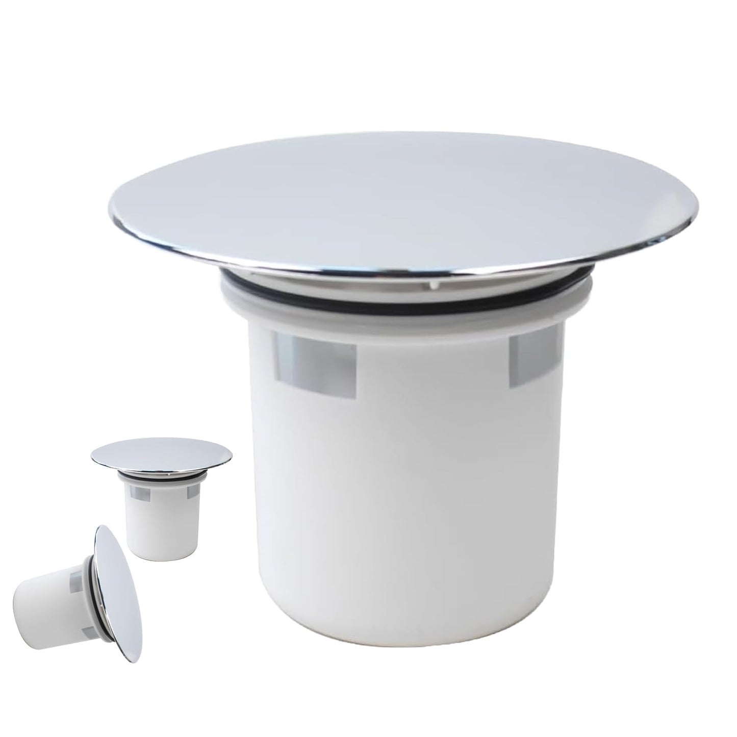 GIONAR Shower Drain Cover Replacement, Shower Plughole Cover with Hair Trap Basket