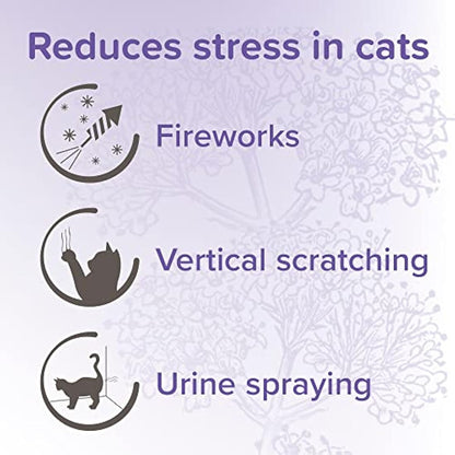 Beaphar - Herbal Calming Spot-On for Cats - Contains Natural Herb Valerian - Promotes Calming During Fireworks, Thunderstorms, Travel & Stressful Situations - 1 Pipette Lasts Up To 1 Week - 3 Pipettes