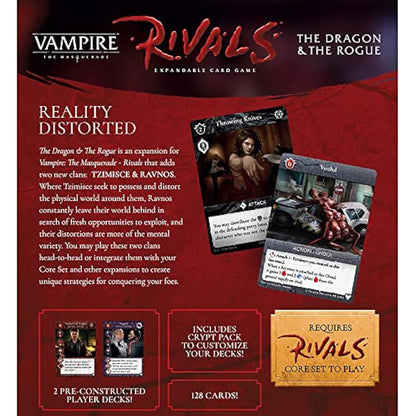 Renegade Game Studios Vampire: The Masquerade – Rivals Expandable Card Game | The Dragon and The Rogue | Deck Construction | World of Darkness English