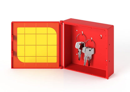 notlok Safety Work - Emergency Key Box Made of ABS Plastic | 13.5 x 12.5 x 4.5 cm | With Easily Fragile Disc for Emergencies