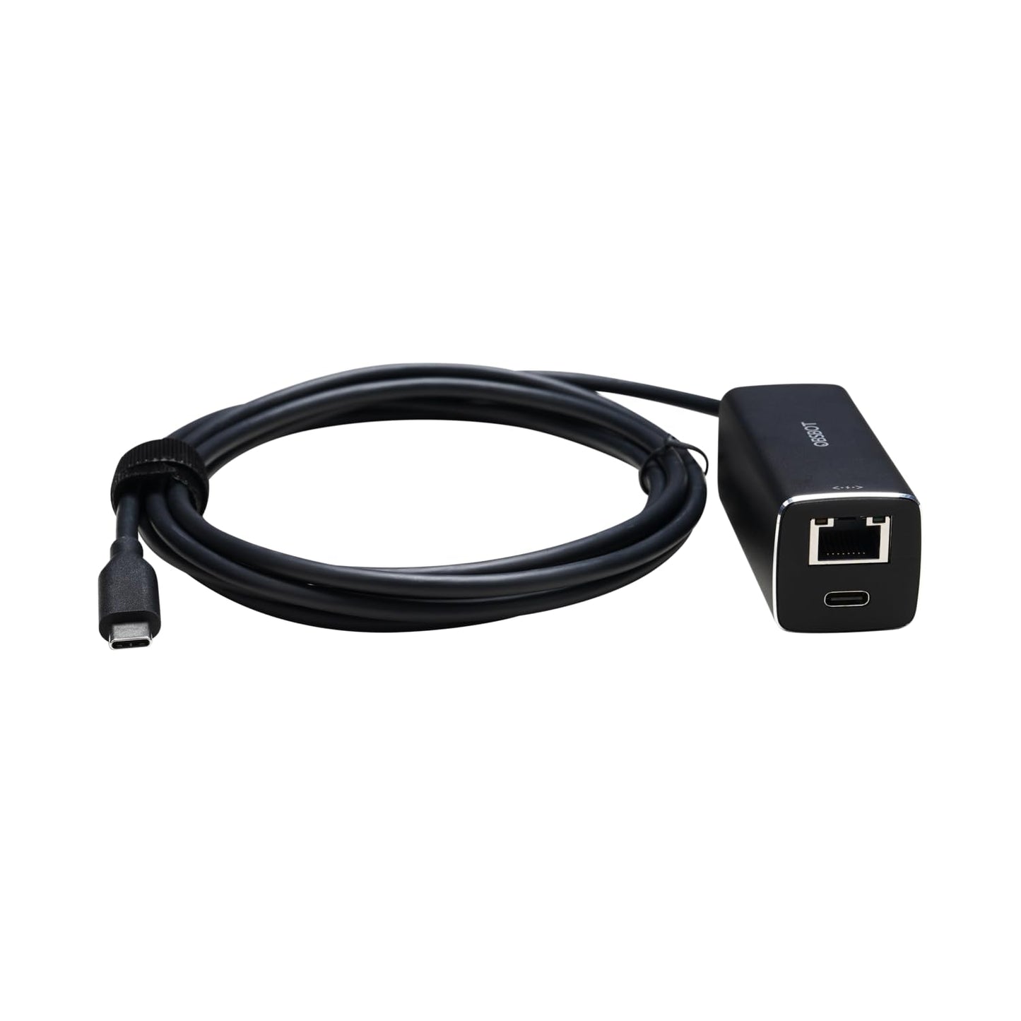 OBSBOT USB-C to Ethernet Adapter, 10 100 Mbps, Power over Ethernet (PoE) Support, Dual Ethernet and USB-C Interface, Compatible Tail Air, Macbook, PC,