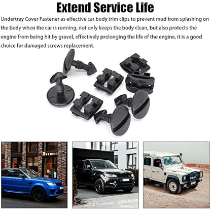 6 Pairs Rear Bumper Tow Eye Cover Inserts Fasteners Rear Bumper Tow Cover Clips Car Retainer Clips Trim Panel Bumper Clips for Car Panel Trim Maintenance