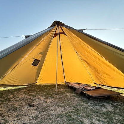 Camping Hot Tent with Wood Stove Jack Winter Teepee Tent 4 Season Backpacking Tent for Survival Hunting Military Fishing