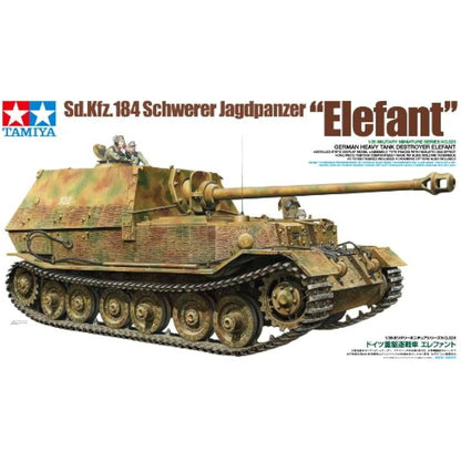 TAMIYA 300035325 – 1: 35 WWII German Heavy Armoured Tank Elephant, Beige