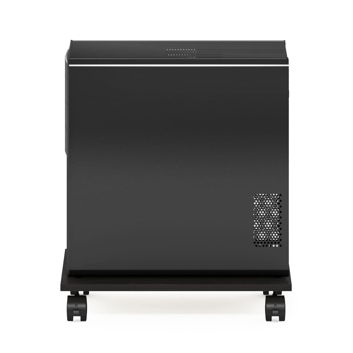 Furinno ECON Printer Stand, Under Desk Printer Stand, Printer Table with Wheels, for CPU, Office Supplies, Home Office, Espresso