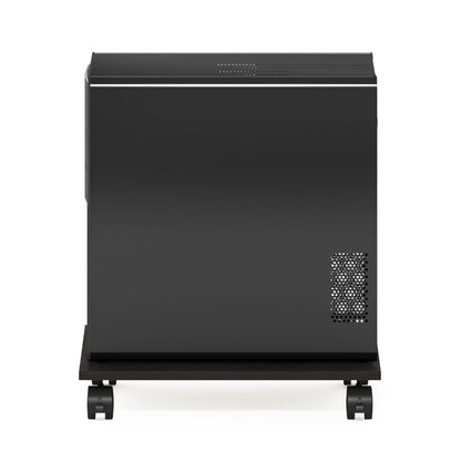 Furinno ECON Printer Stand, Under Desk Printer Stand, Printer Table with Wheels, for CPU, Office Supplies, Home Office, Espresso