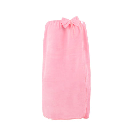 TINAYAUE Girls Bath Towel Wrap Water Absorption Soft Fleece Bath Skirt Cute Bowknot Tube Dress for Kids Student Swimming Bathing Beach Pool Shower