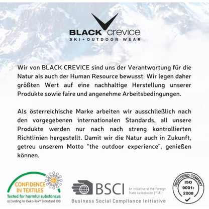Black Crevice Gstaad Adults' Ski Helmet