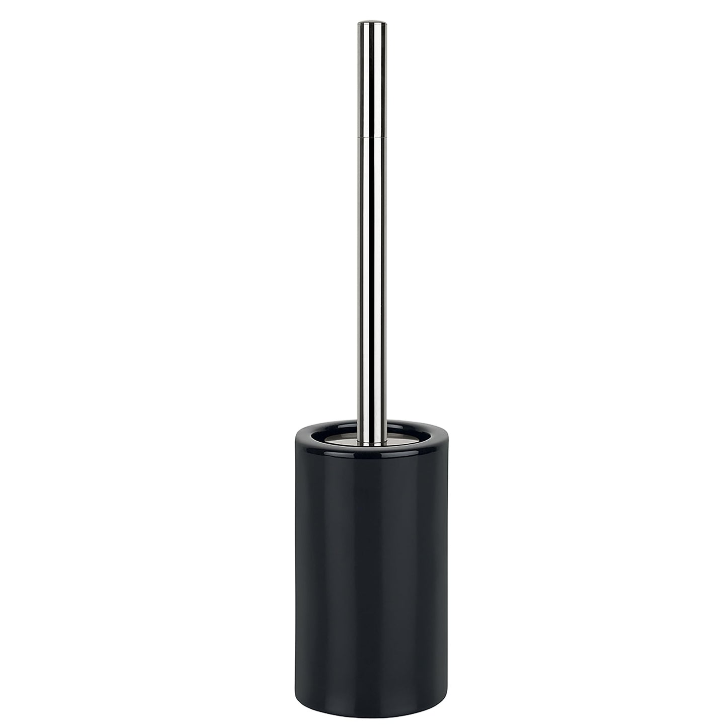 Spirella Tube Stoneware Toilet Brush, Black