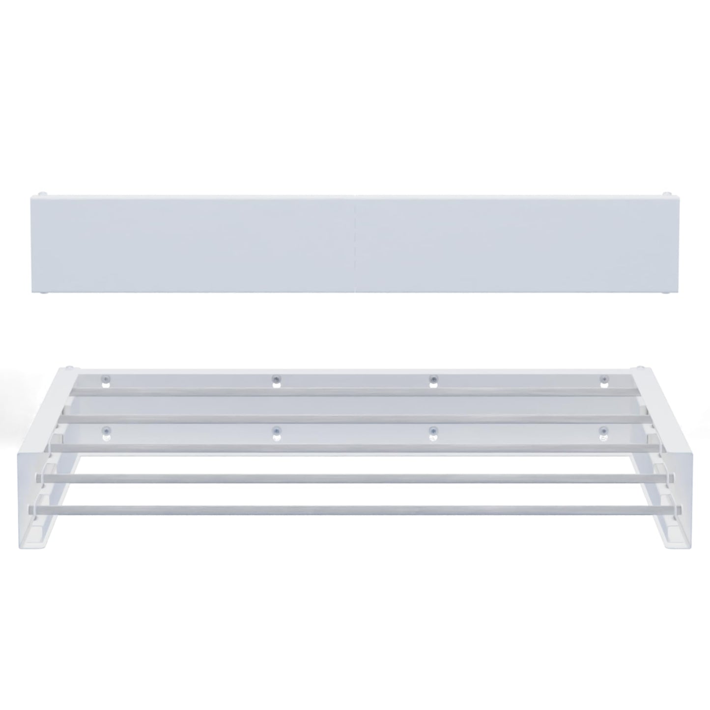 Hot Flow Glide Foldable Wall Mounted Clothes Rack, Retractable Clothes Drying Rack. Sleek Design With 6 x 100cm Rods For 6m Of Hanging Line. Perfect