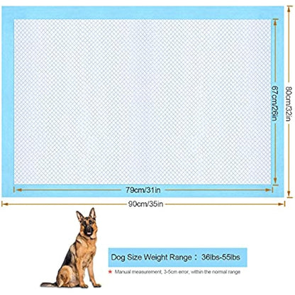OWNPETS Dog Training Pad,90 x 80cm. 40 count Leak-Proof 6-Layer Pet Potty Training Pads Pee Pads with Quick-Dry Surface for Pets, Puppies, Adult, Sick & Aging Dogs