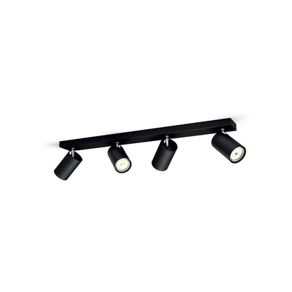Philips MyLiving 5059430pn GU10 Black Point of Illumination  Point of Light (Black, Metal, GU10, 4 Bulb (S), 10 W, 9.2 mm
