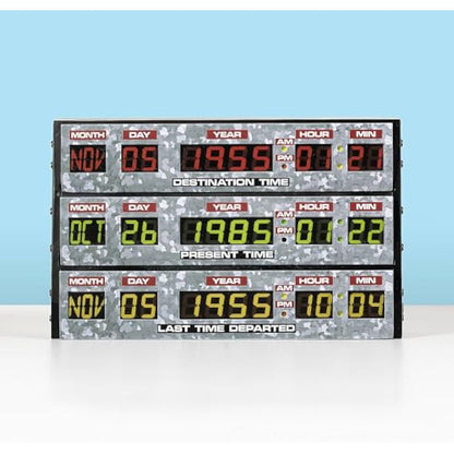 Numskull Back to The Future 3D Lamp Wall Light Plastic - Ambient Lighting Gaming Accessory for Bedroom, Home, Study, Office, Work - Official Back to The Future Merchandise
