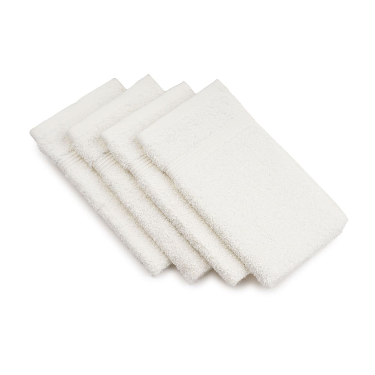 G?zze - Set of 4 New York Guest Towels, Luxuriously Soft and Absorbent, 100% Cotton, 30 x 50 cm - Nature