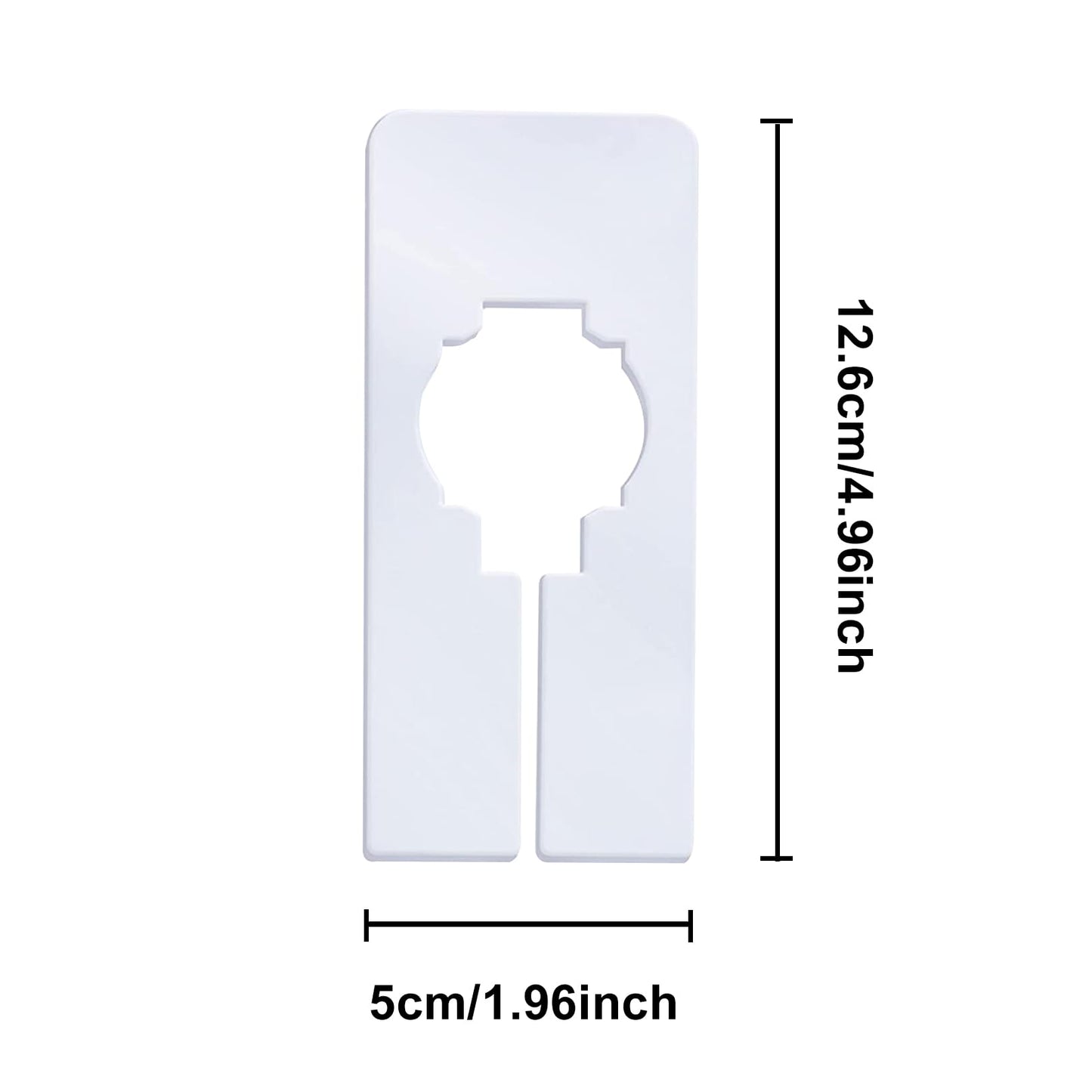 jeufun 8 PCS White Rectangular Clothing Rack Size Dividers for Sorting