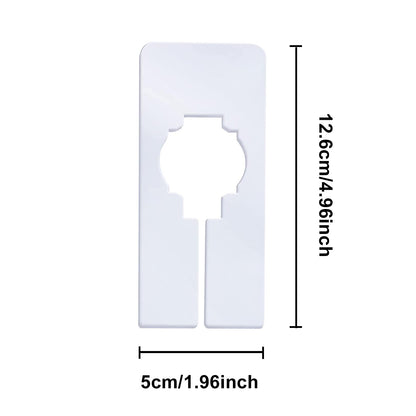 jeufun 8 PCS White Rectangular Clothing Rack Size Dividers for Sorting