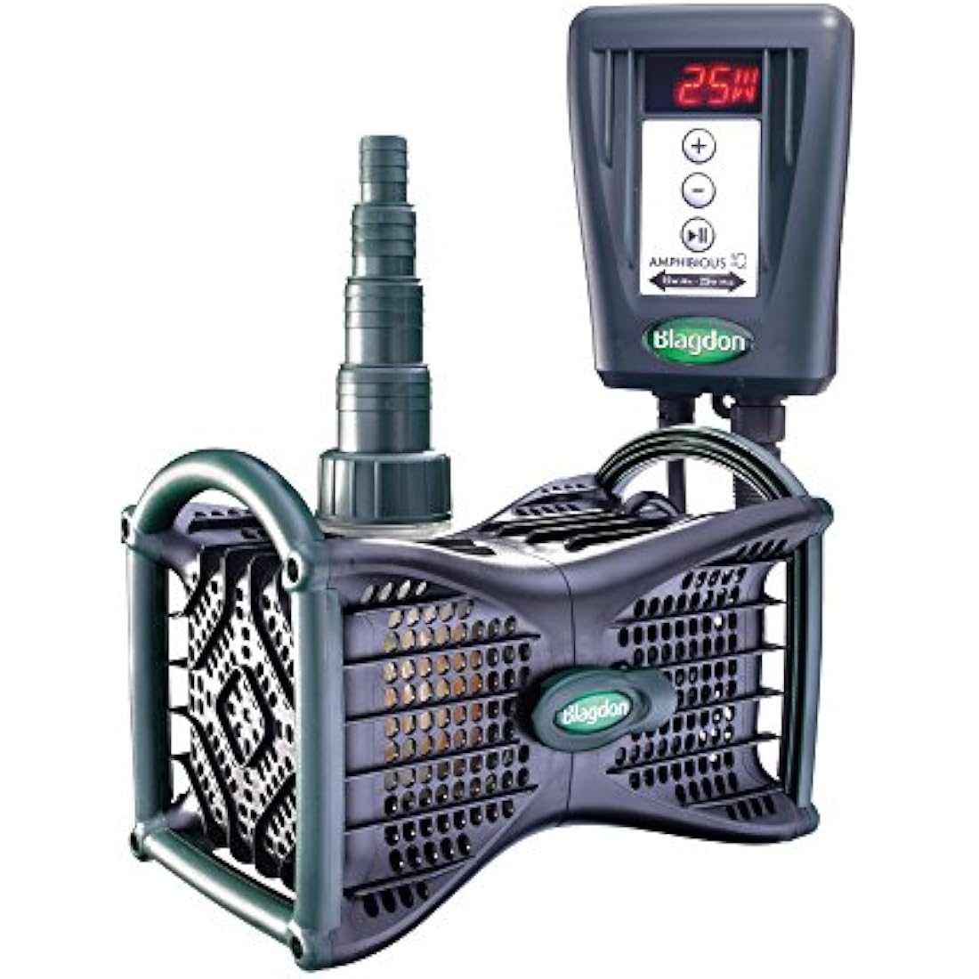 Blagdon Amphibious IQ Energy Saving Pond Pump, for Fountain & Waterfall, Run Dry Protection, Adjustable Power & Flow, 2250-4500 Standard Pond,Black