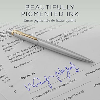 Parker Ballpoint Pen Refills | Medium Point | Blue QUINKflow Ink | 6 Count Value Pack