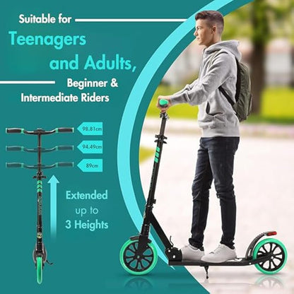 SereneLife, Kick Scooters, Scooter, Kids Scooters, Scooter for Kids Ages 8-12, Girls Scooter, Boys Scooter, Stunt Scooters for Teenagers 11-15, Folding Kick Scooter, Adult Scooters with Big Wheels